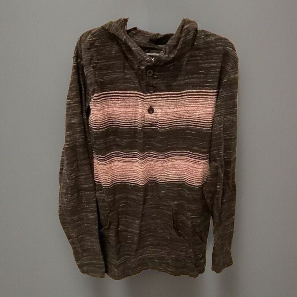 Jachs Co Long Sleeve Grey and Pink Hoodie Boys Size Large 14/16